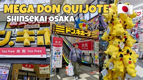 Shopping at Mega Don Quijote Shinsekai .
